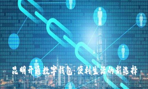 昆明开通数字钱包:便利生活的新选择